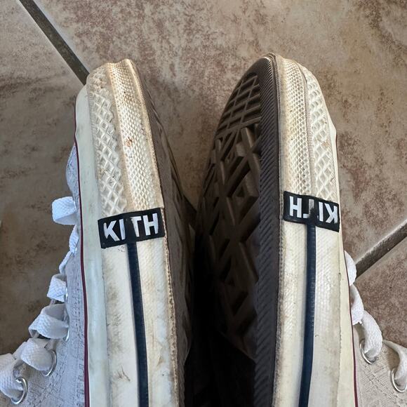 Converse Kith x Chuck 70 High Tops White Monogram Unisex Men 7 Womens 9 Sneakers - Picture 12 of 15
